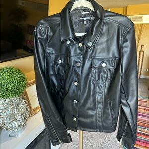 New ladies faux leather Karl Lagerfeld jacket